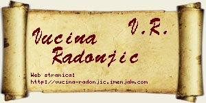 Vucina Radonjić vizit kartica